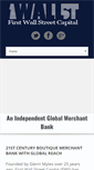 Mobile Screenshot of firstwallst.com