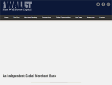 Tablet Screenshot of firstwallst.com